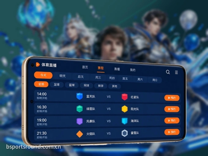 随时随地掌上观赛，尽在B体育 APP